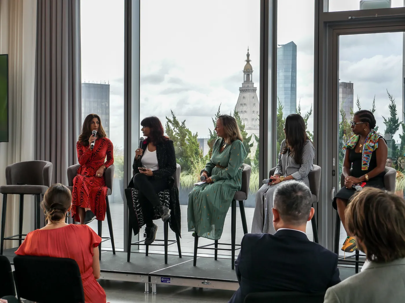 Networking at an Innovate for Impact event